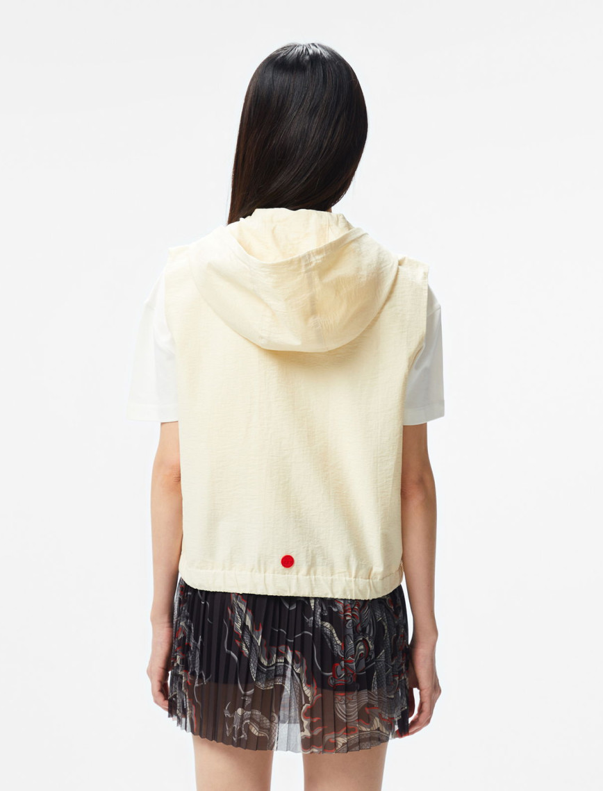 UNITED4 Kadın Krem Crop Yelek UNITED4 Kadın Krem Crop Yelek