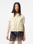 UNITED4 Kadın Krem Crop Yelek UNITED4 Kadın Krem Crop Yelek