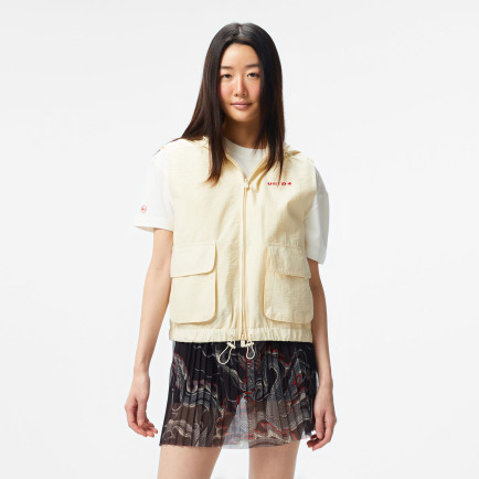 UNITED4 Kadın Krem Crop Yelek UNITED4 Kadın Krem Crop Yelek