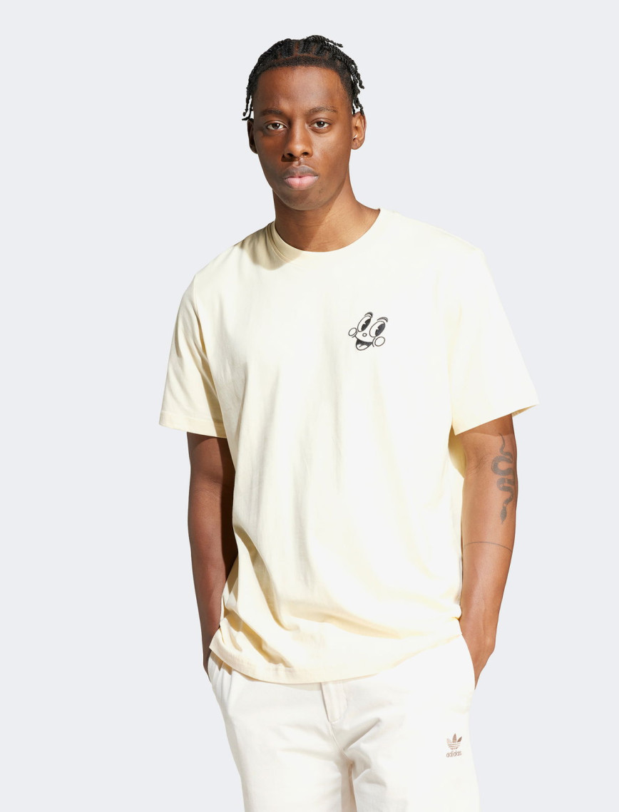 adidas Originals 70s Fleece Erkek Krem T-Shirt adidas Originals 70s Fleece Erkek Krem T-Shirt