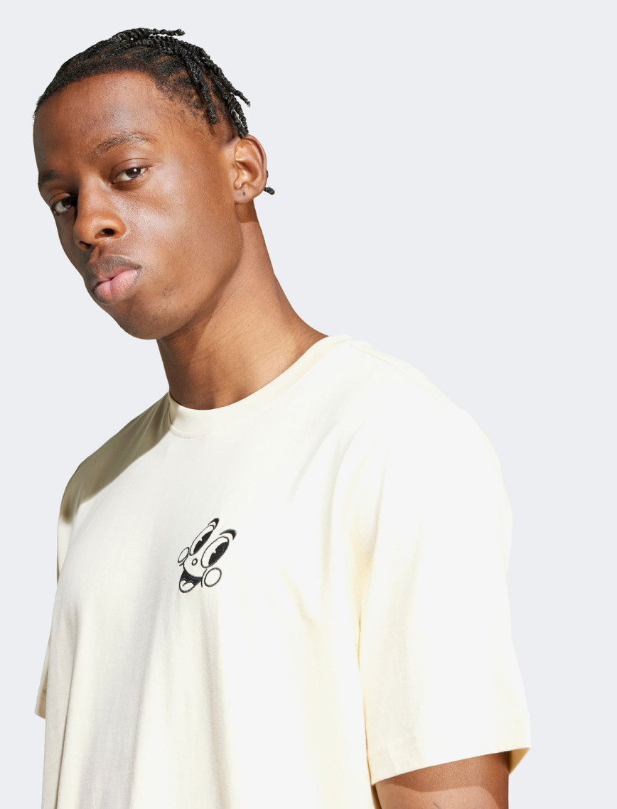 adidas Originals 70s Fleece Erkek Krem T-Shirt adidas Originals 70s Fleece Erkek Krem T-Shirt