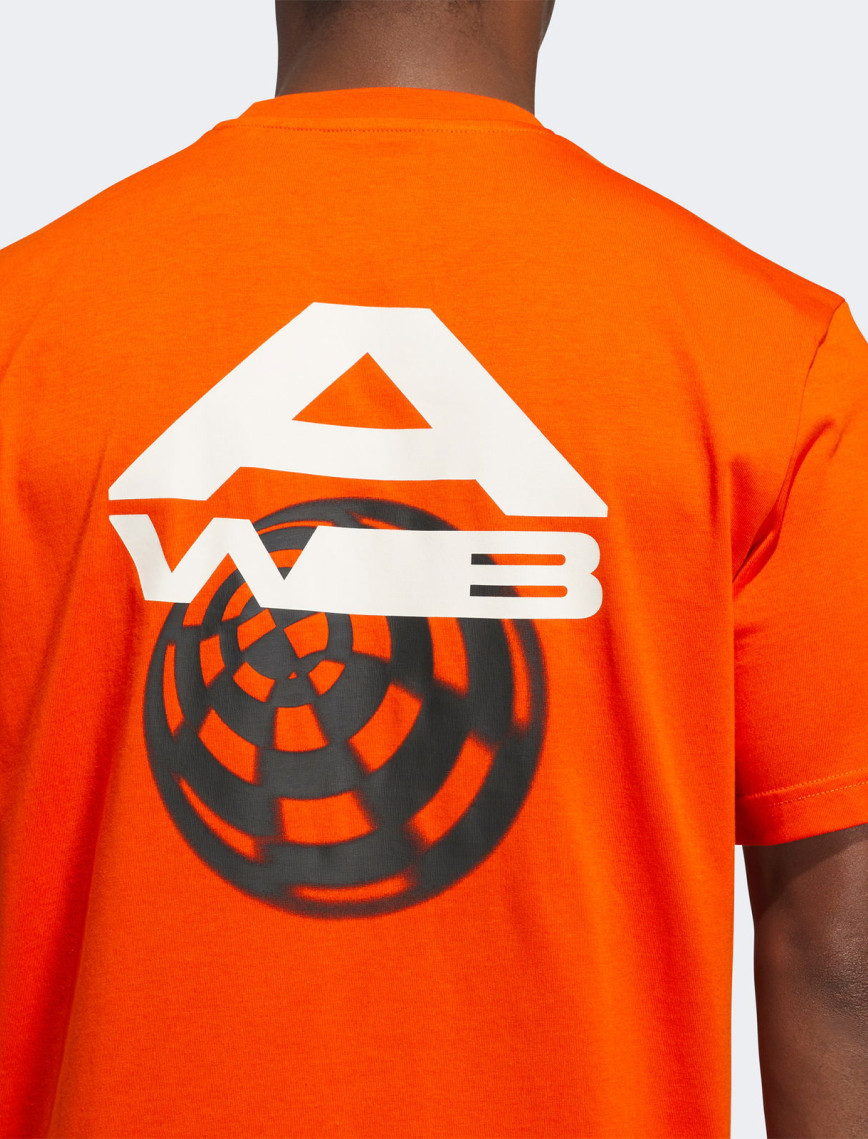 adidas Basketbol Baskılı Erkek Turuncu T-Shirt adidas Basketbol Baskılı Erkek Turuncu T-Shirt