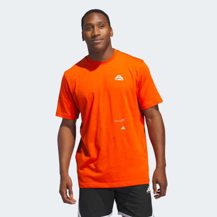 adidas Basketbol Baskılı Erkek Turuncu T-Shirt adidas Basketbol Baskılı Erkek Turuncu T-Shirt