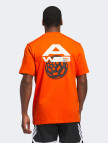 adidas Basketbol Baskılı Erkek Turuncu T-Shirt adidas Basketbol Baskılı Erkek Turuncu T-Shirt