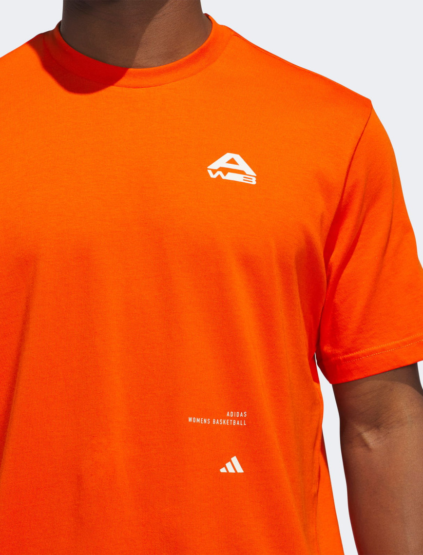 adidas Basketbol Baskılı Erkek Turuncu T-Shirt adidas Basketbol Baskılı Erkek Turuncu T-Shirt