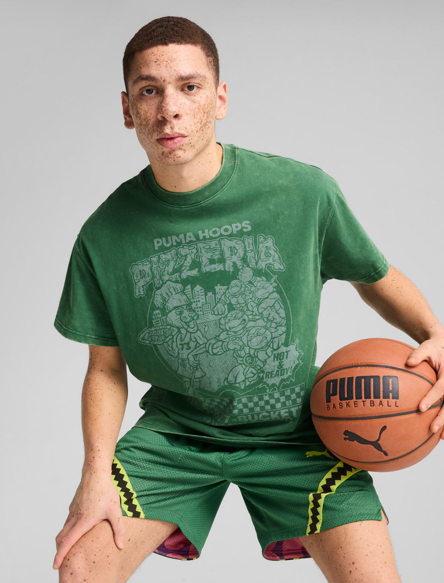 Puma X TMNT Erkek Yeşil Basketbol T-Shirt Puma X TMNT Erkek Yeşil Basketbol T-Shirt