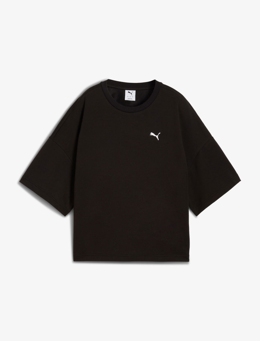 Puma Wardrobe Essentials Relaxed Kadın Siyah T-Shirt