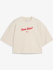 Puma Premium Ess Graphic Kadın Krem T-Shirt Puma Premium Ess Graphic Kadın Krem T-Shirt