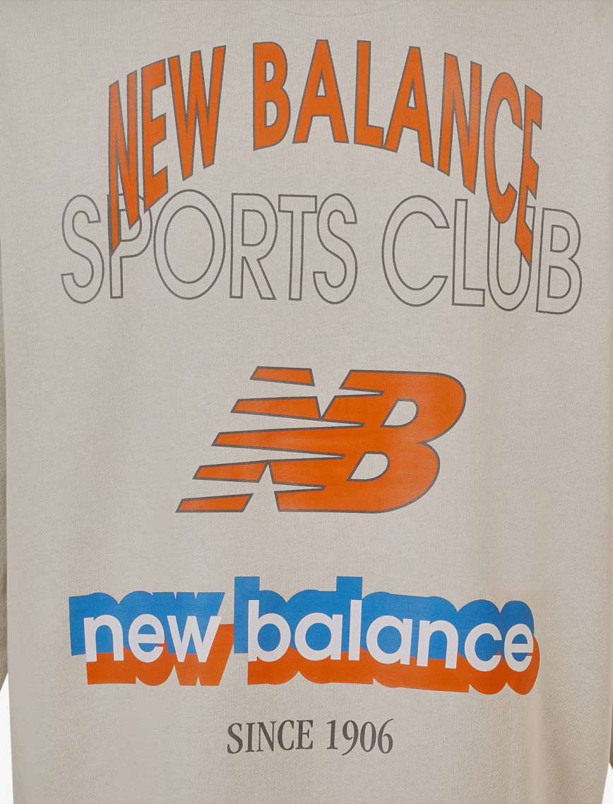 New Balance Lifestyle Erkek Bej Sweatshirt New Balance Lifestyle Erkek Bej Sweatshirt