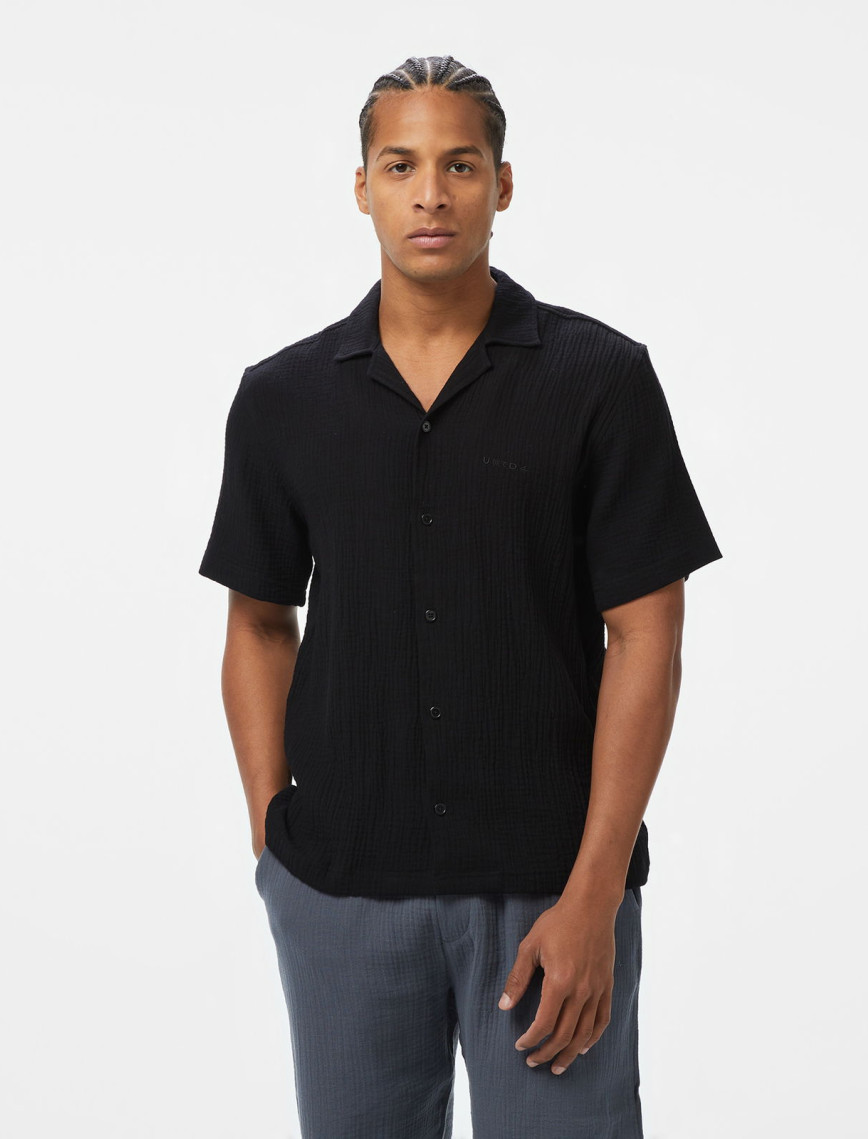 UNITED4 Erkek Siyah Gömlek