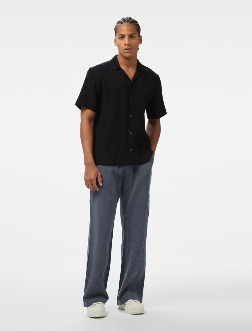 UNITED4 Erkek Siyah Gömlek