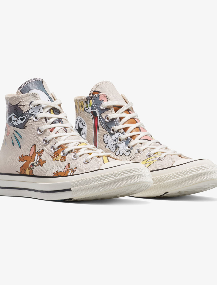 Converse x Tom & Jerry Chuck 70 Unisex Bej Sneaker Converse x Tom & Jerry Chuck 70 Unisex Bej Sneaker