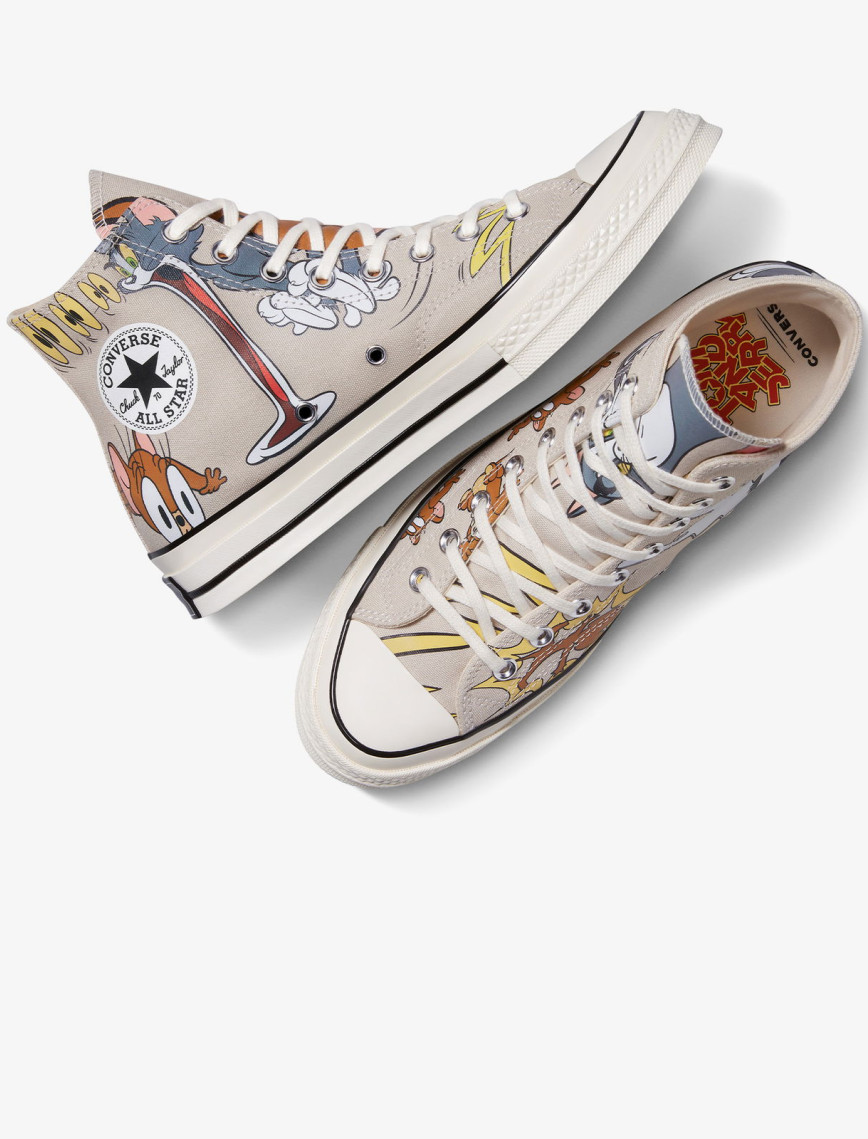Converse x Tom & Jerry Chuck 70 Unisex Bej Sneaker Converse x Tom & Jerry Chuck 70 Unisex Bej Sneaker