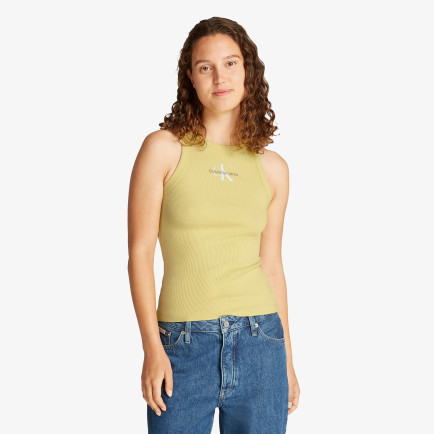 Calvin Klein Monologo Tank Kadın Sarı Kolsuz T-Shirt Calvin Klein Monologo Tank Kadın Sarı Kolsuz T-Shirt