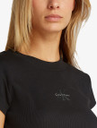 Calvin Klein Monogram Kadın Siyah T-Shirt Calvin Klein Monogram Kadın Siyah T-Shirt