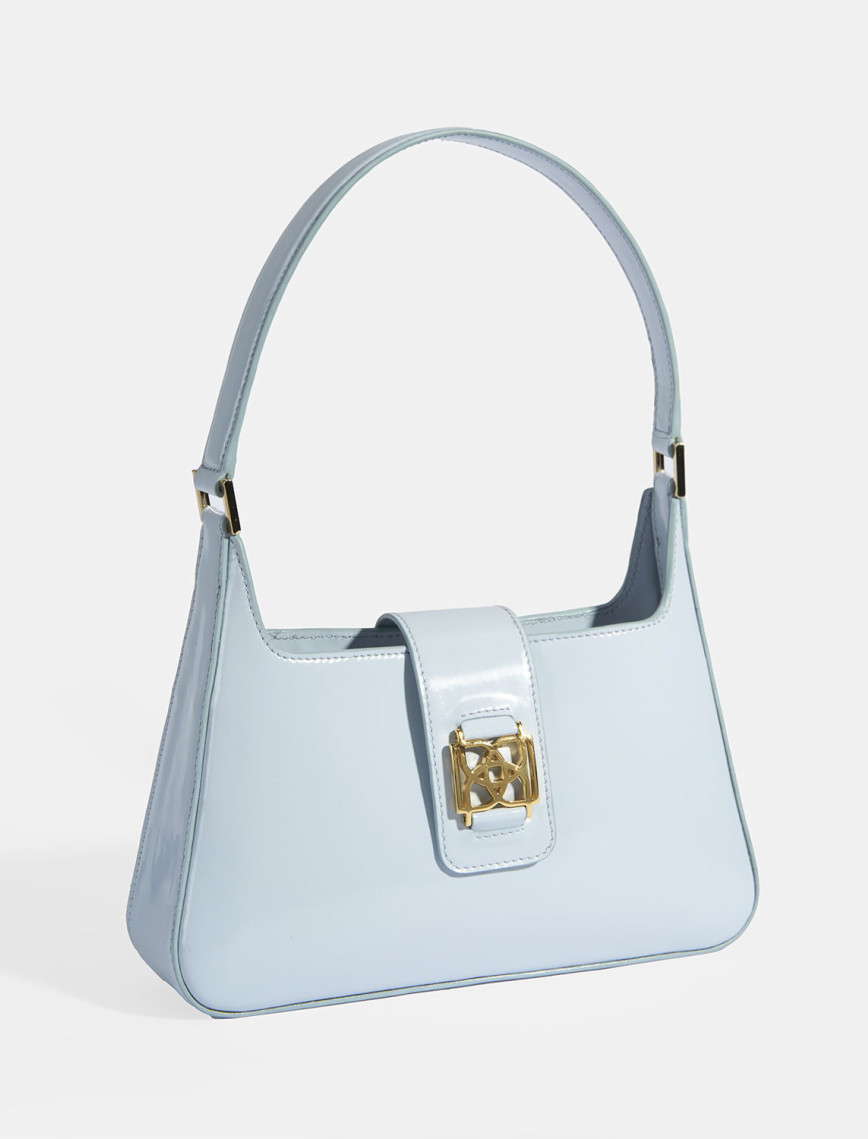 Mavi Kadın Deri Omuz Çantası Mavi Kadın Deri Omuz Çantası