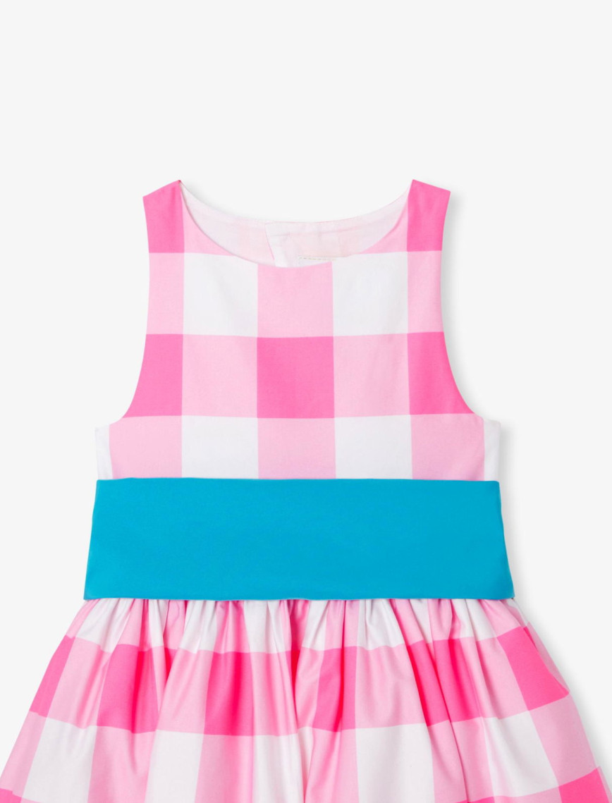 Jacadi Paris Kız Çocuk Ekoseli Tafta Kemerli Saten Elbise Jacadi Paris Kız Çocuk Ekoseli Tafta Kemerli Saten Elbise