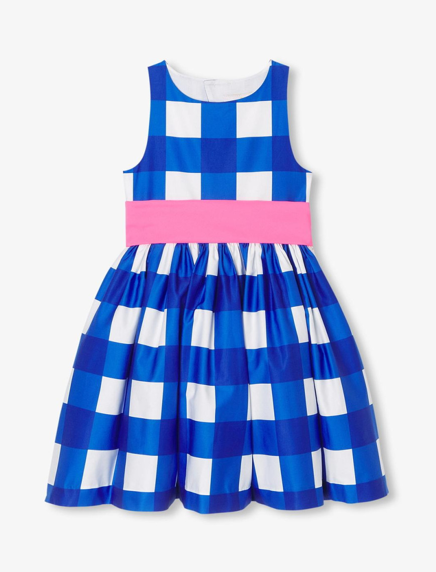 Jacadi Paris Kız Çocuk Ekoseli Tafta Kemerli Saten Elbise Jacadi Paris Kız Çocuk Ekoseli Tafta Kemerli Saten Elbise