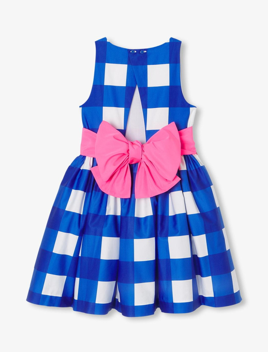 Jacadi Paris Kız Çocuk Ekoseli Tafta Kemerli Saten Elbise Jacadi Paris Kız Çocuk Ekoseli Tafta Kemerli Saten Elbise