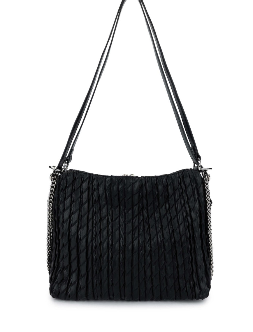 Tamer Tanca Kadın Vegan Siyah Omuz Çanta Tamer Tanca Kadın Vegan Siyah Omuz Çanta