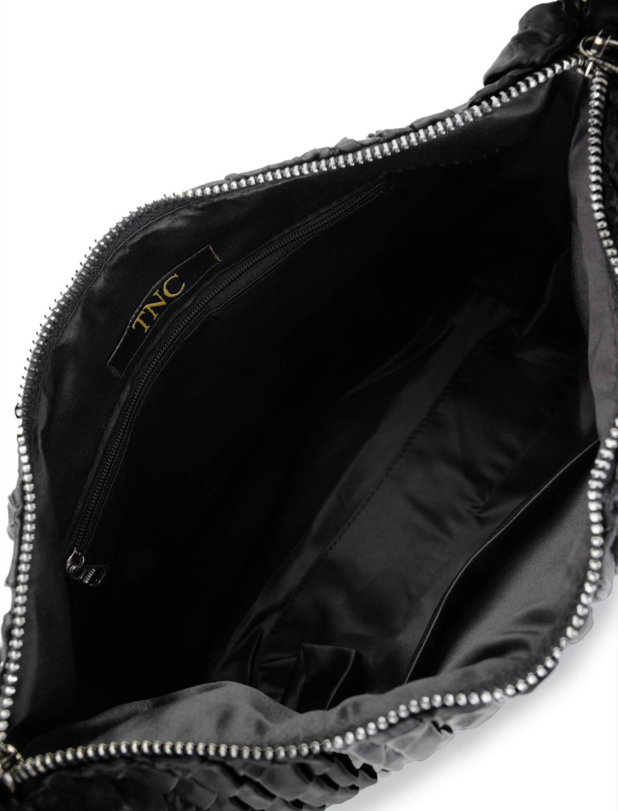 Tamer Tanca Kadın Vegan Siyah Omuz Çanta Tamer Tanca Kadın Vegan Siyah Omuz Çanta