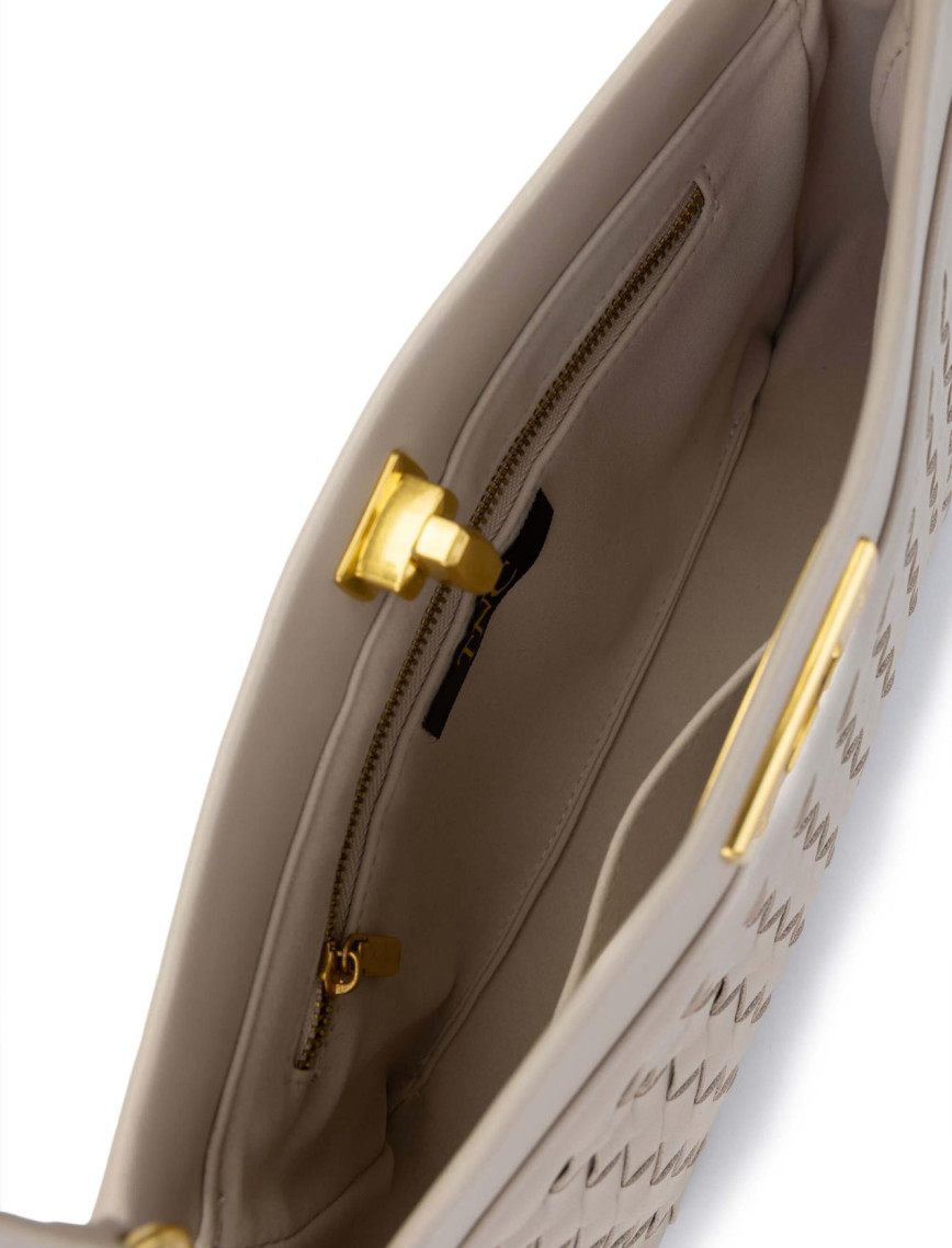 Tamer Tanca Kadın Vegan Bej Omuz Çanta Tamer Tanca Kadın Vegan Bej Omuz Çanta