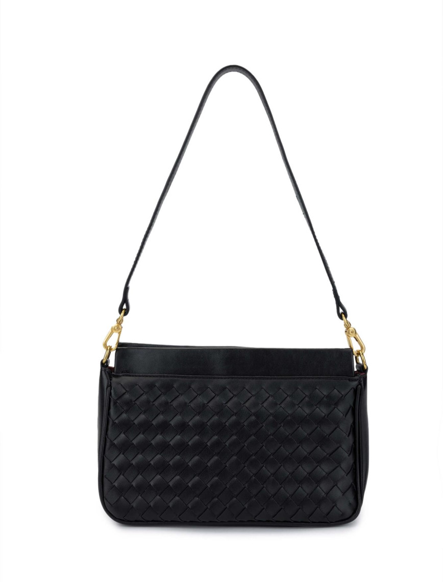 Tamer Tanca Kadın Vegan Siyah Omuz Çanta Tamer Tanca Kadın Vegan Siyah Omuz Çanta