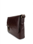 Tamer Tanca Erkek Hakiki Deri Kahverengi Postacı Çanta