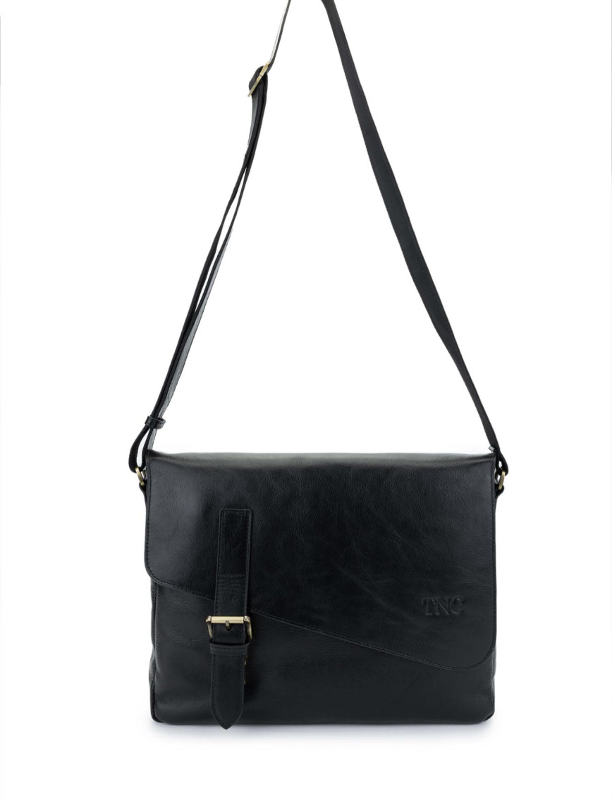 Tamer Tanca Erkek Hakiki Deri Kahverengi Postacı Çanta