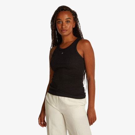 Calvin Klein Graphic Slim Kadın Siyah Kolsuz T-Shirt Calvin Klein Graphic Slim Kadın Siyah Kolsuz T-Shirt