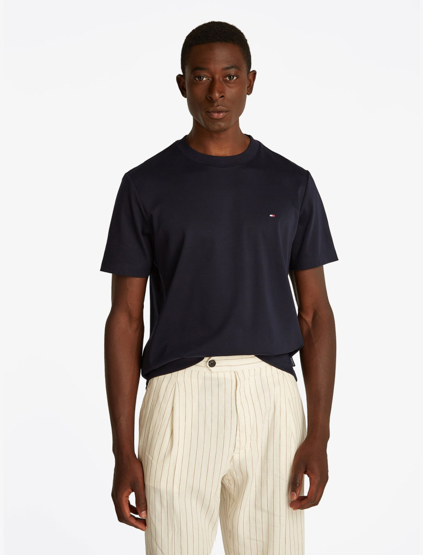 Tommy Hilfiger Luxury Interlock Erkek Mavi T-Shirt Tommy Hilfiger Luxury Interlock Erkek Mavi T-Shirt