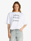 Calvin Klein Logo Kadın Beyaz T-Shirt Calvin Klein Logo Kadın Beyaz T-Shirt
