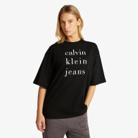 Calvin Klein Logo Kadın Siyah T-Shirt Calvin Klein Logo Kadın Siyah T-Shirt