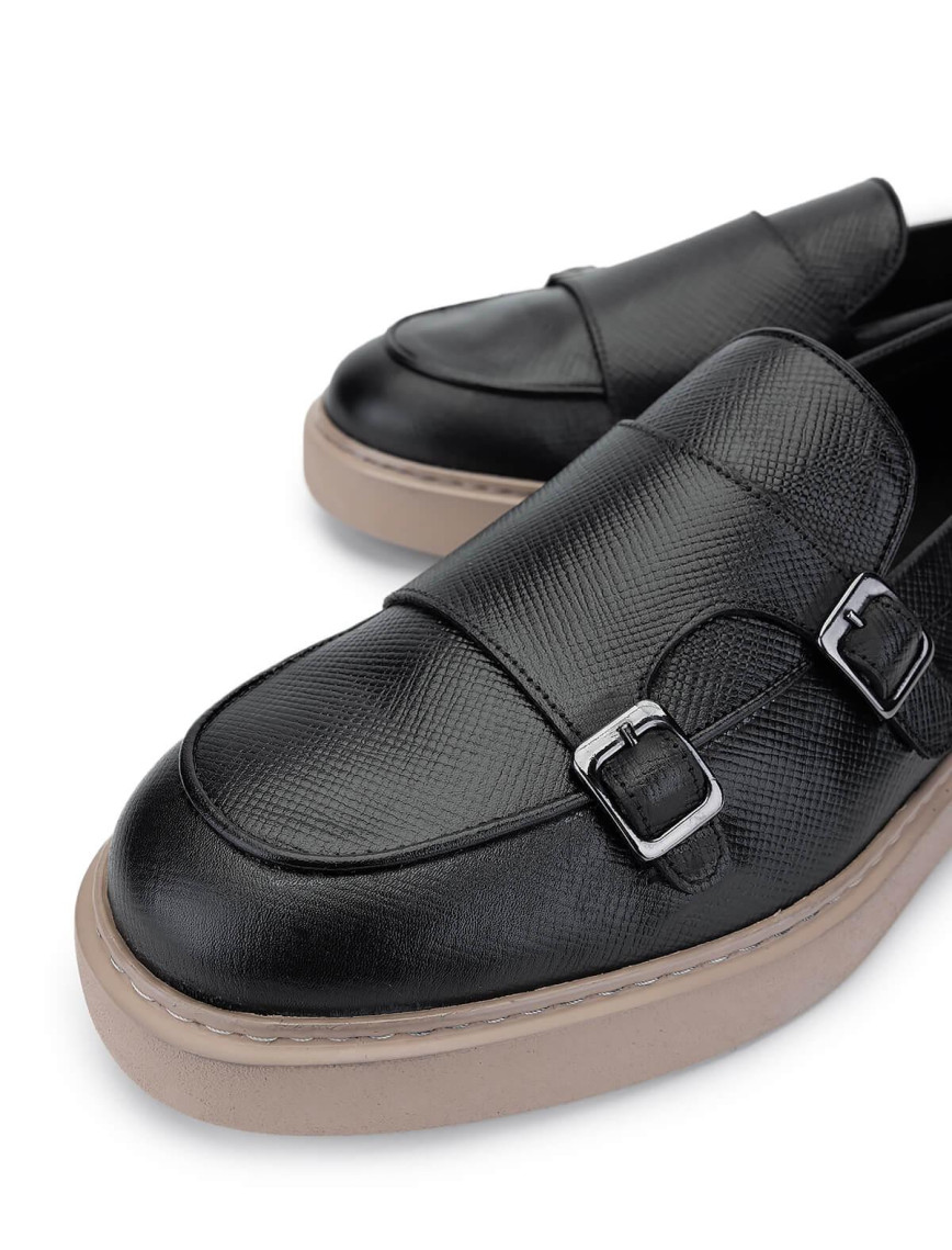 Tamer Tanca Erkek Hakiki Deri Siyah Loafer Ayakkabı Tamer Tanca Erkek Hakiki Deri Siyah Loafer Ayakkabı