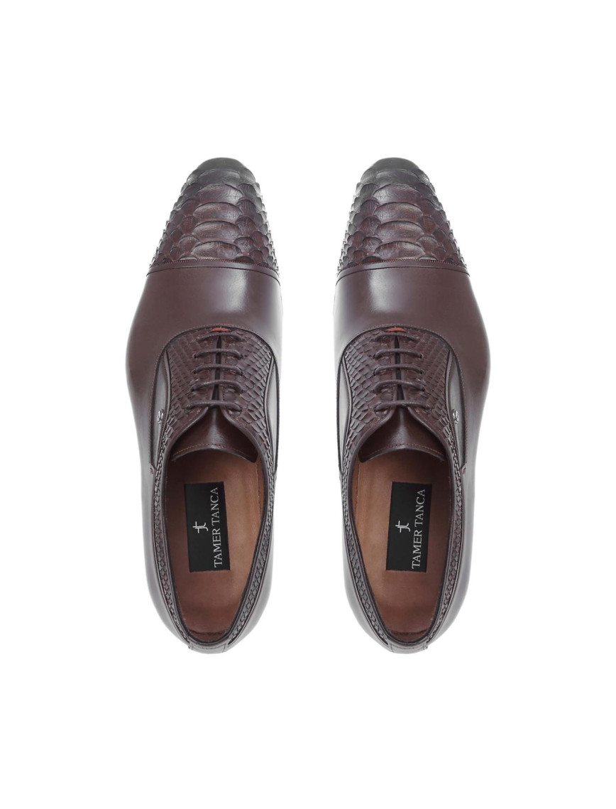 Tamer Tanca Erkek Hakiki Deri Kahverengi Klasik Ayakkabı Tamer Tanca Erkek Hakiki Deri Kahverengi Klasik Ayakkabı