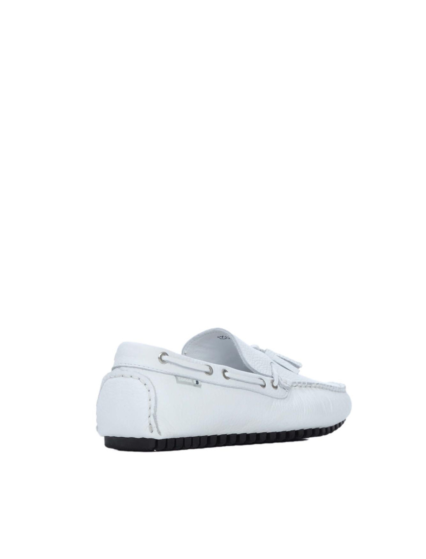 Tamer Tanca Erkek Hakiki Deri Beyaz Driver Ayakkabı Tamer Tanca Erkek Hakiki Deri Beyaz Driver Ayakkabı