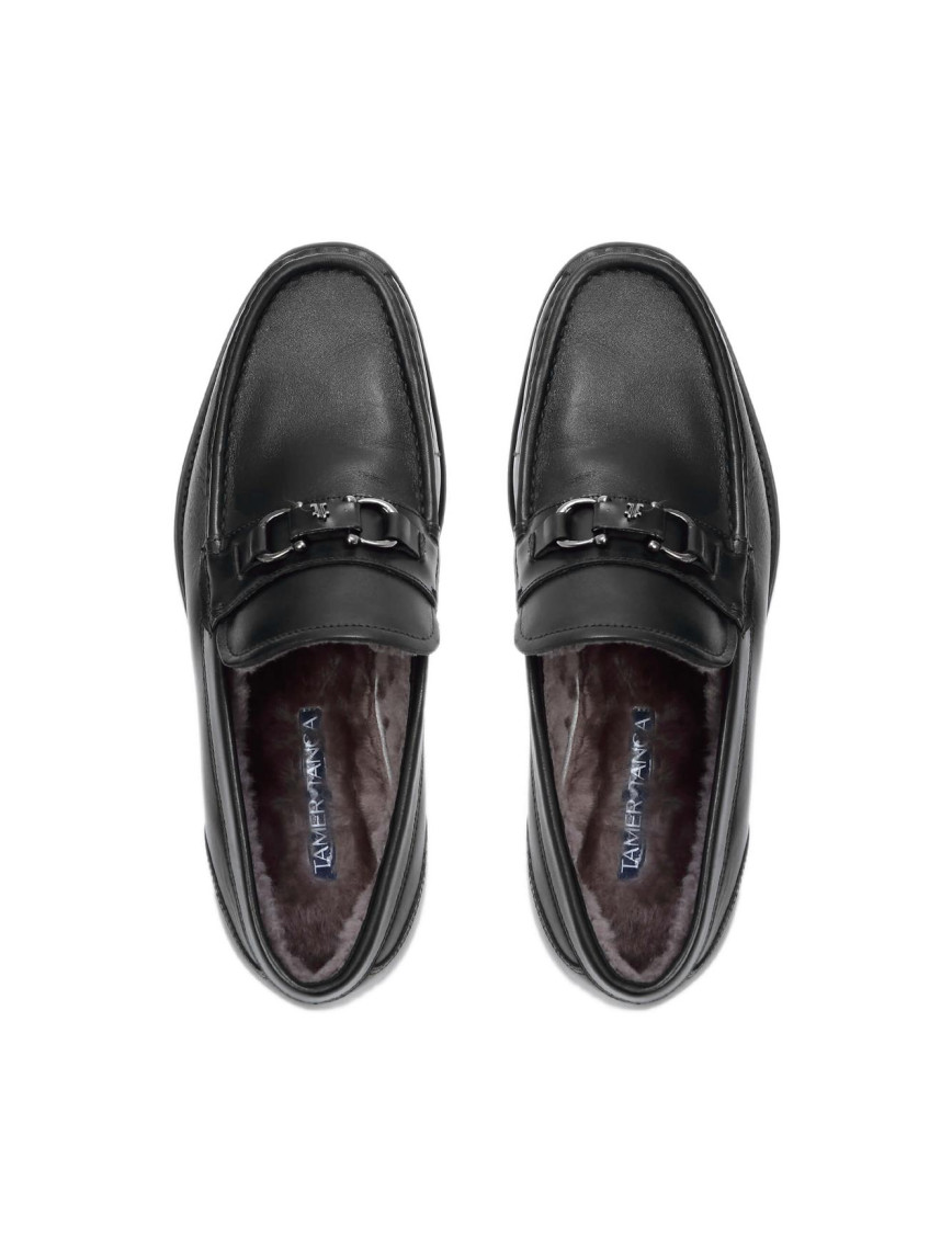 Tamer Tanca Erkek Hakiki Deri Siyah Makosen Ayakkabı Tamer Tanca Erkek Hakiki Deri Siyah Makosen Ayakkabı