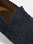 Erkek Lacivert Slip-On Süet Loafer Erkek Lacivert Slip-On Süet Loafer