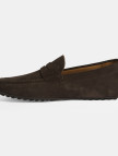 Erkek Kahve Slip-On Süet Loafer Erkek Kahve Slip-On Süet Loafer