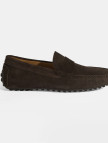 Erkek Lacivert Slip-On Süet Loafer Erkek Lacivert Slip-On Süet Loafer