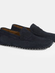 Erkek Lacivert Slip-On Süet Loafer Erkek Lacivert Slip-On Süet Loafer