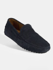 Erkek Lacivert Slip-On Süet Loafer Erkek Lacivert Slip-On Süet Loafer