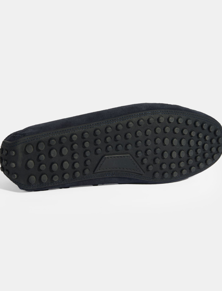 Erkek Lacivert Slip-On Süet Loafer Erkek Lacivert Slip-On Süet Loafer