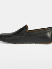 Erkek Siyah Slip-On Deri Loafer Erkek Siyah Slip-On Deri Loafer