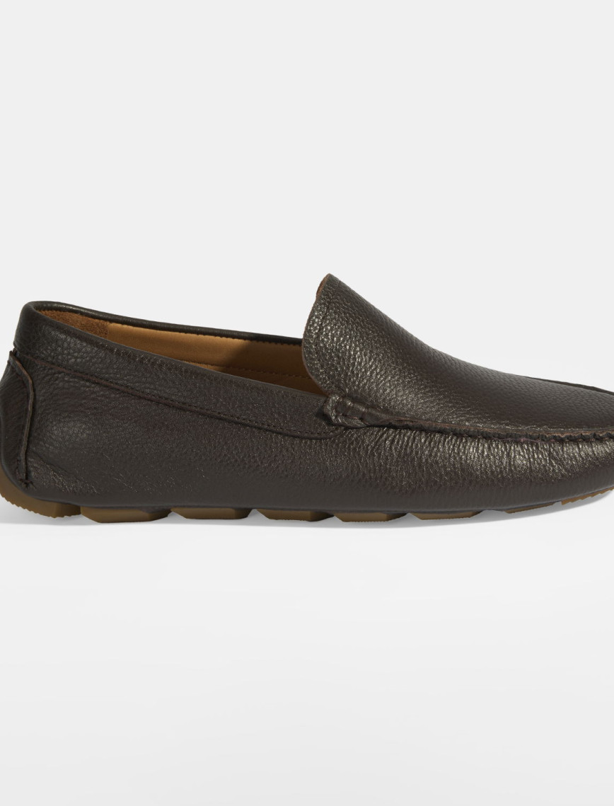 Erkek Siyah Slip-On Deri Loafer Erkek Siyah Slip-On Deri Loafer