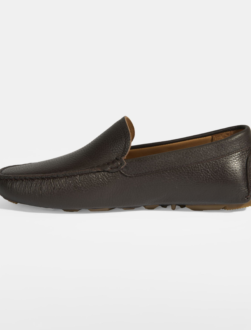 Erkek Kahve Slip-On Deri Loafer Erkek Kahve Slip-On Deri Loafer