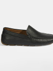 Erkek Siyah Slip-On Deri Loafer Erkek Siyah Slip-On Deri Loafer