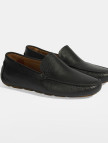 Erkek Siyah Slip-On Deri Loafer Erkek Siyah Slip-On Deri Loafer