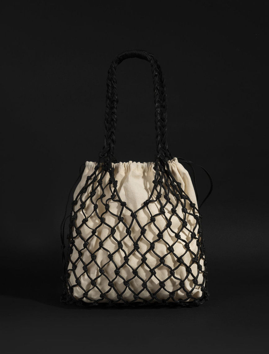 KEDV Mimozalı Deri Örgü Çanta KEDV Mimozalı Deri Örgü Çanta