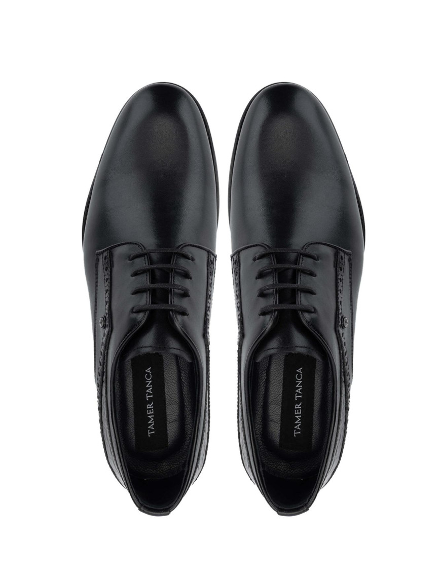 Tamer Tanca Erkek Hakiki siyah Deri Günlük Ayakkabı Tamer Tanca Erkek Hakiki siyah Deri Günlük Ayakkabı